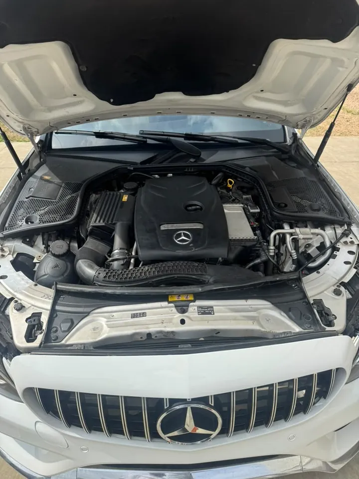 2016 Mercedes-Benz C300 4MATIC, white, engine, photo 7 of 7