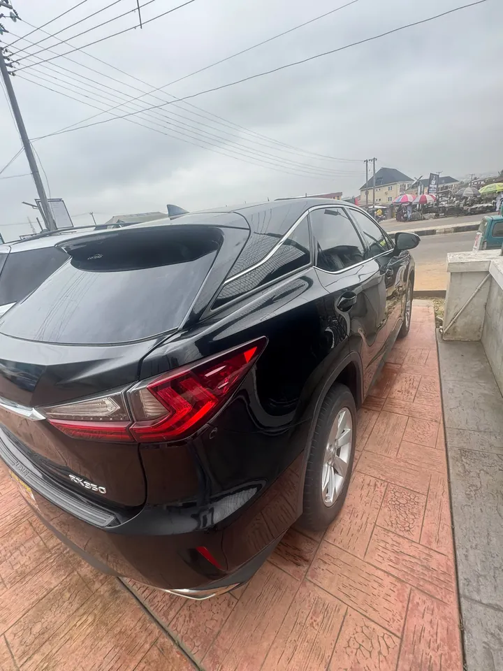 Lexus RX350, 2017, black, rear 3/4 (other side), photo 7 of 14