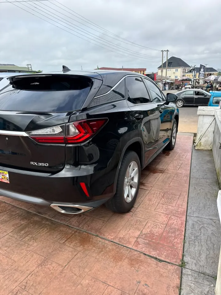 Lexus RX350, 2017, black, rear 3/4, photo 8 of 14