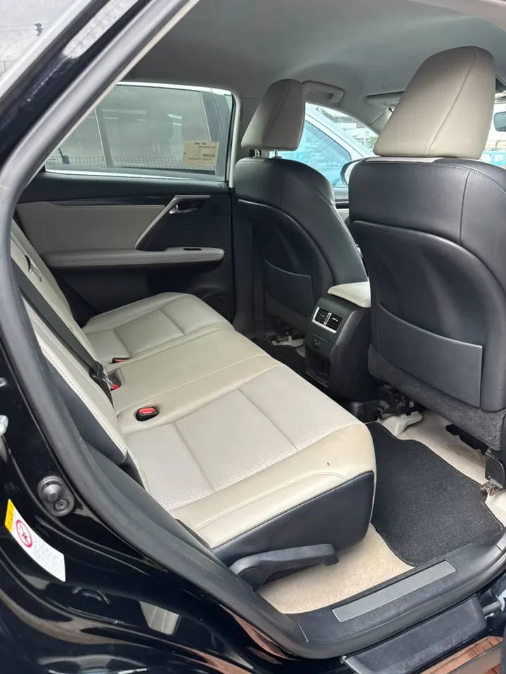 Lexus RX350, 2017, black, interior rear seats, photo 14 of 14