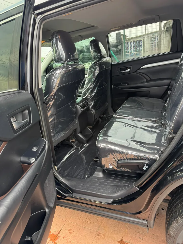 Toyota Highlander XLE, 2019, black, interior rear seats, photo 9 of 9