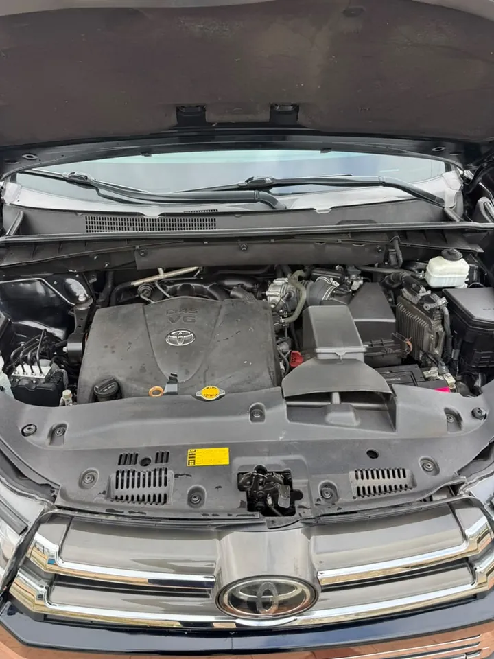 2019 Toyota Highlander XLE AWD, black, engine, photo 10 of 10